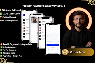 integrate stripe, paypal and razorpay in your flutter app
