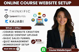 do thinkific course website learnworlds website kajabi thinkific
