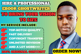 be your ebook ghostwriter, KDP book writer, ghost book writer, self help ebook