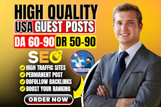 do USA guest post on high da sites with do follow SEO backlinks