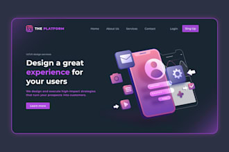 design clean website UI UX in figma