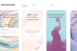 design screenshots for your play store and app store