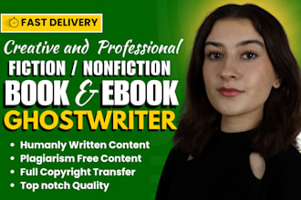 be self help non fiction ebook ghostwriter romance erotic children ebook writer