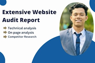 do extensive website audit report to get top rank on google