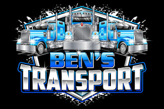 design a modern trucking business transport dispatcher logistics and towing logo