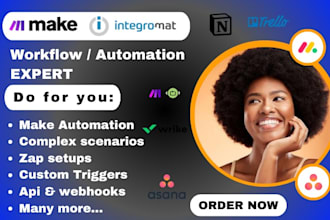 setup make com automation api integration zapier integration made com