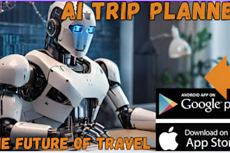create ai trip planner app, travel booking app, city tourism app, hotel booking