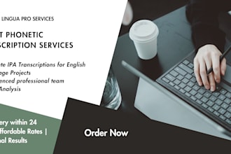 provide phonetic transcription services and  praat analysis
