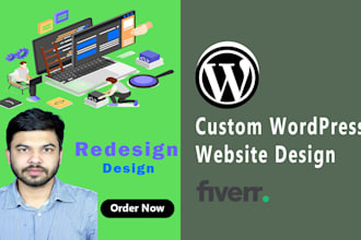 redesign wordpress website with elementor or divi expert custom design