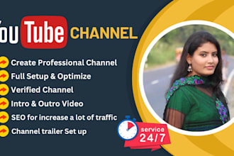 create and setup youtube channel