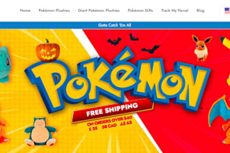 design plush toy store action figures website tcg shopify website