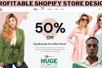 setup profitable shopify website shopify store design and redesign shopify SEO