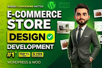 develop wordpress ecommerce website, wordpress woocommerce site, wordpress store