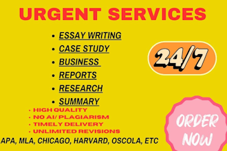 quality research and summary writing, case study analysis and essay writing