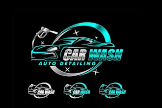 design automotive, auto repair, car wash, mobile and auto detailing logo