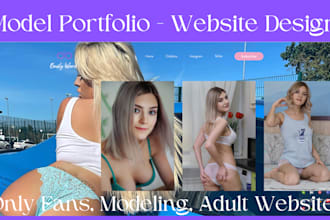 design onlyfans agency website, wordpress website, modeling, wix website design