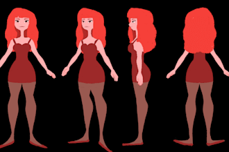 draw custom character turnarounds or character sheet