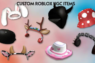 make custom roblox ugc, 3d roblox model, roblox items, clothes assets