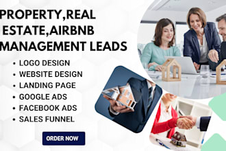 generate property management leads, real estate,  renting airbnb property leads