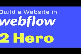 be your webflow expert hero image web banner or slider redesign