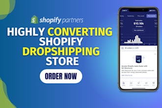 build automated shopify dropshipping store or shopify website