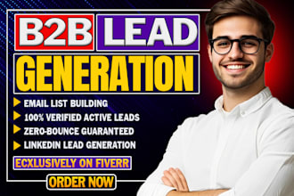 do b2b lead generation ,data scraping from any industry