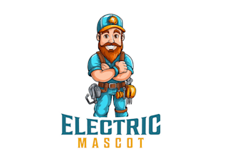 design stand out ideal electrical mascot logo