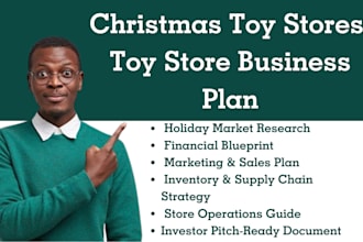 write a business plan for christmas toy stores, toy store business plan