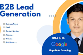 scrape google map data for lead generation, b2b data collect