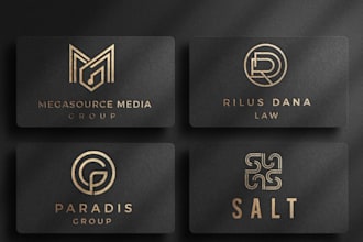 create 25 unique logo designs with placement tips