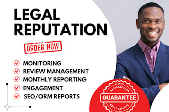 build legal law firm attorney online reputation brand reputation ORM SEO expert