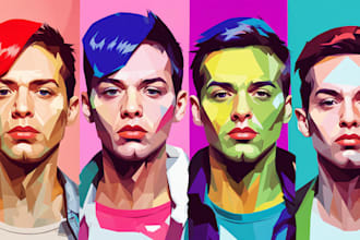 make a beautiful wpap pop art portrait
