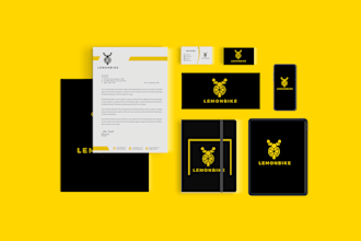 design company logo, branding kit and business brand identity