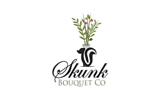 design skunk bouquet company logo