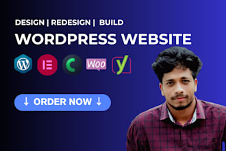 build wordpress design and development,  ecommerce, business, or tours website
