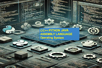 do c language cpp python java assembly language and operating system tasks