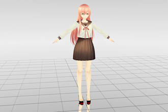 port 3d character model convert mmd live2d vrchat vtuber to 3d model character