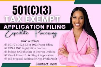 file 501c3 1023 app, draft bylaws, conflict of interest policy and grant writing