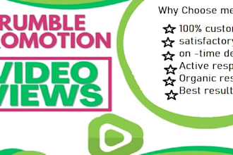 do organic SEO viral ranking for your rumble channel to gain audience