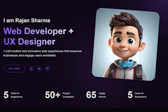 create a personal portfolio website, business website