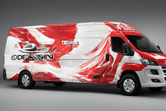 design professional truck, car, van, boat wrap for you