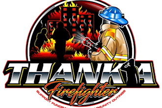 design wonderful fire fighter logo with free vector file