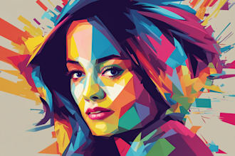 make a beautiful wpap pop art portrait