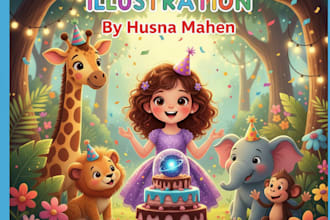 design children story book illustration and childrens book illustration