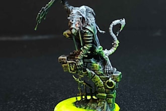 paint your aos or 40k miniatures in a sin city bw style