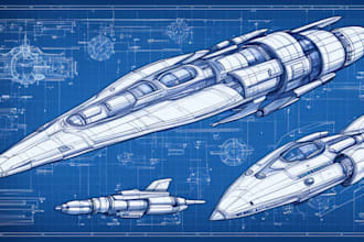 design a spaceship, sci fi illustration and sci fi art