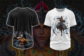 create design t shirts in lombok indonesian cultural style