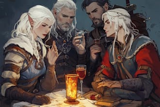 create your oc character or party for dnd or any fantasy oc