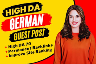build SEO dofollow german guest post backlinks on high quality sites