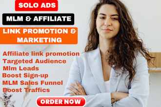 do USA solo ads promotion affiliate link promotion MLM lead klaviyo sales funnel